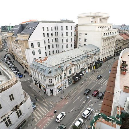 Ferienwohnung Deluxe Studio Old Center Panoramic View Terrace Bukarest Exterior foto